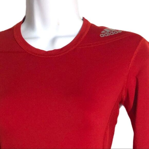 Adidas tech fit compression crimson red top - Picture 2 of 6